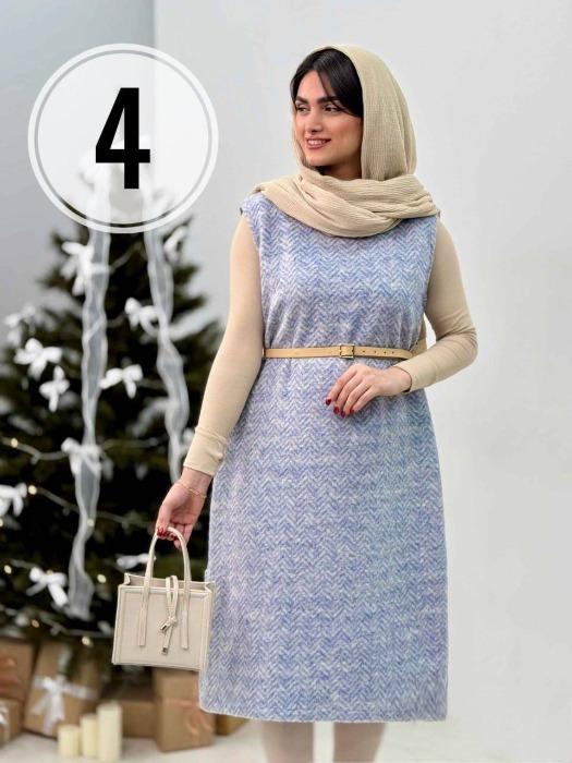 پیراهن حلقه ای بغل چاک ژاوین کد 4886