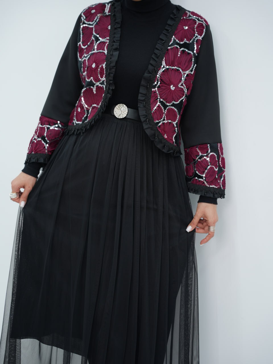 ست سه تیکه مزونی فرخنده کد 6640