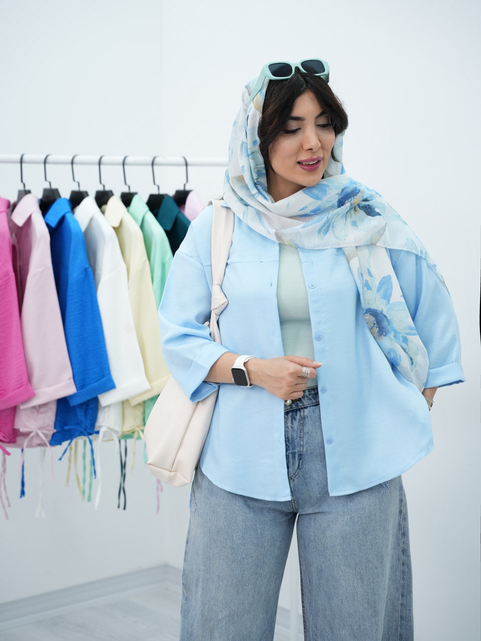 شومیز بغل گت چلیپا کد7102