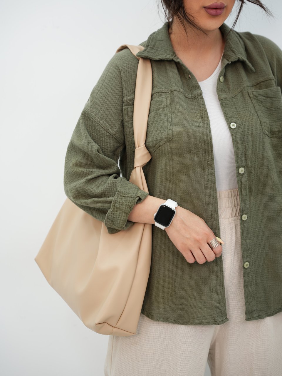شومیز کنفی دوجیب روک کد7209